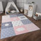 Paco Home Teppich Kinderzimmer Kinderteppich Spielteppich Kurzflor rutschfest Krone Herzen Punkte Sonne Regenbogen Buchstaben, Grösse:160x220 cm, Farbe:Rosa