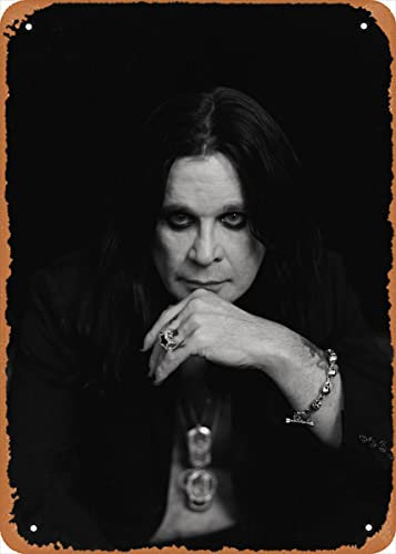 Fotos Ozzy Portrait Metall Blechschild Poster Vintage Kunst Wanddekoration 30,5 x 20,3 cm