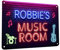 Personalised Music Room Sign - A4 metal Studio musicians room sign