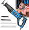 Sierra Eléctrica para Huesos de Carnicero Profesional, Máquina de Sierra de Hueso para Carne Velocidad Variable, Sierra de Sable para Cortar Carne y Huesos (1050W, Blue)