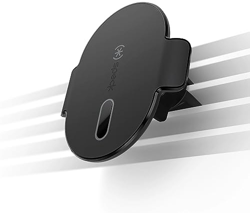 Speck MagSafe-Zubehör für iPhone-Auto-Lüftungsschlitze – ClickLock rutschfeste Verriegelung, Ultra-sichere Lüftungsklemme, um 360 Grad verstellbar und abschließbar – Schwarz