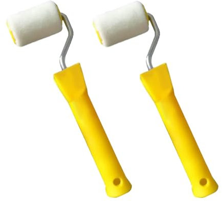MagiDeal 2x Mini rouleau de peinture, recharges de couverture, petit rouleau de peinture pour peinture, armoires, portes, murs, placards, décoration de la, 5cmx20cm
