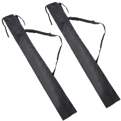 nbeads 2 Stück Schwerttaschen, 118x13.8cm PU Leder Schwerttasche Schwert Tragetasche Mit Riemen Schwert Aufbewahrungstasche Schwert Tragetasche Für Samurai Cosplay Kostüm Halloween Party, Schwarz