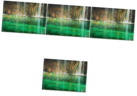 Kisangel Lot De 4 Autocollants Décoratifs 3D pour Aquarium Faciles À Décoller Et À Coller Robustes Et Résistants À La Décoloration