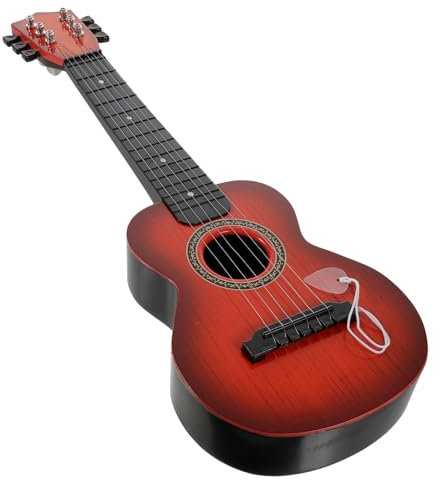 HEMOTON 6 Pädagogische Gitarre Gitarrenspielzeug Für Kinder Akustische Gitarre Spielzeug Gitarrenmusikspielzeug Klassische Akustische Gitarre Folk-akustikgitarre Mini Musikinstrument