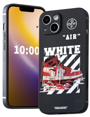 dllaojias Cool Red Basketball Shoes Phone Case for iPhone 13 Case for Boys Street Men Aesthetic Shockproof Sports Designer Cases Compatible with iPhone 13