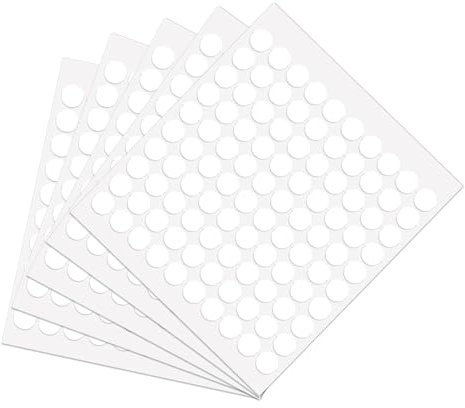 500Pcs Glue Dots Double Sided 10mm, Sticky Dots Removable Acrylic Damage Free, Universal Clear Adhesive Pads No Mark Glu Dots for Balloons, Wall Craft Tape for Poster & Photo