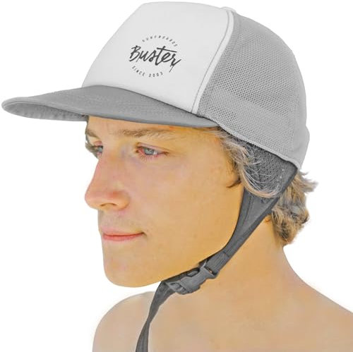 Convertible Trucker Surf Cap Hat mit Chin Strap, schwimmende Surfmütze mit Kinnriemen als Sonnenschutz für Surfen, SUP und Wassersport