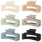 Ensemble de 6 pinces à cheveux pour femmes, pinces à cheveux moyennes antidérapantes Oblongues mates, accessoires de coiffage Jumbo puissants pour cheveux fins (6 Pack Square)