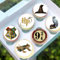 Anglesit Pre-Cut Wizard 1A Edible Stand up Pottr Wafer Paper Cupcake Toppers Cake Decorations Magic Birthday Party (12)