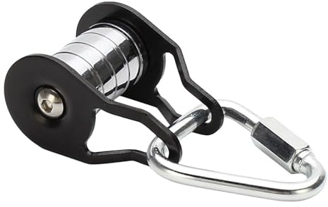 Slacklines Pulley, Seilrolle Für Slider Slacklines, Outdoor Sport Pulley Slider Zipline Pulley, Seilrutsche Umlenkrolle Seilrolle Mit Karabiner, Slider Slacklines Pully Gleitlager Zubehör