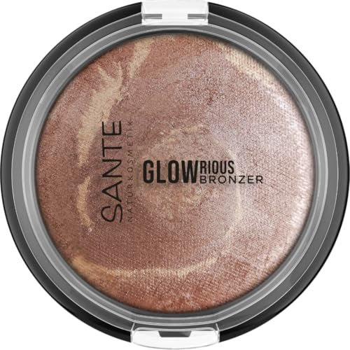 SANTE Naturkosmetik GLOWrious Baked Bronzer - Natürlicher Teint wie von der Sonne geküsst, vegan und tierversuchsfrei, 8g