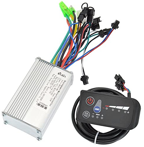 E-Bike-Controller 2. 4V / 36V / 48V 250W / 350W Elektrischer Fahrradbürstenloser Motorcontroller mit 790 wasserdichtes Display-Panel & Geschwindigkeitsschalter E-Bike-Teile Brushed Motor Controller(36