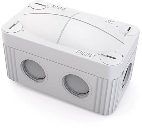 Wiska 10109569 COMBI 206 LG Junction Box, 85x49x51mm, Grey, No Terminals