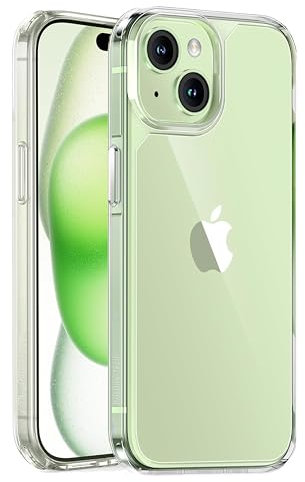 Clear Case Compatible with iPhone 15 Plus Case, Shockproof Thin Cover, Yellowing-Resistant Slim Transparent TPU Phone Case