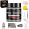 cenozo Flüssigleder Grau,Leder Reparatur Set,Lederpflege für Ledercouch,Autositz Reparatur,Vinyl Möbel,Kunstleder Reparaturset Für Reparatur Lederfarbe,Fleck,Schramme,Risse und Bleichen