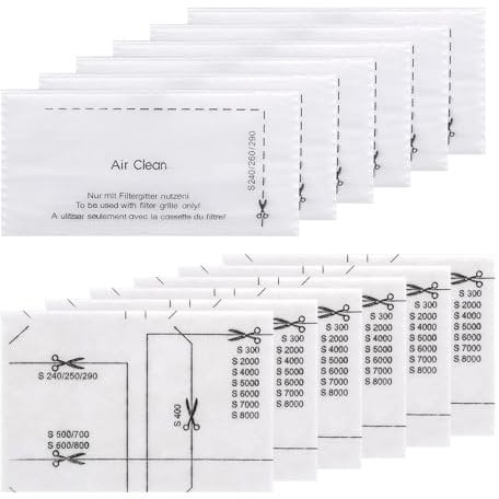 12pcs Compatible with Miele Vacuum Filters Compatible with Miele Filter Compatible with Miele C3 Filter Fit for Miele Vacuum Cleaner Filter Compatible with Miele Complete C1/2/3