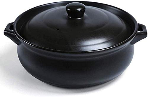 Keramik-Auflaufform mit DeckelAuflaufformen Ton-Auflauftopf Terrakotta-Schmortopf Keramik-Auflauf Tontopf zum Kochen - Gute Isolierwirkung Vielseitig einsetzbar Leicht zu reinigen (und Fassungsvermög