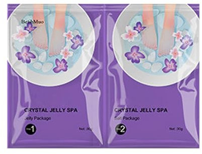 Crystal Jelly Spa - Bain de pieds en gel - Bain de pieds en gel - Bain de pieds pour pédicure pour pieds secs, bain de pieds rajeunissant, sels de bain de pieds pour femmes et hommes