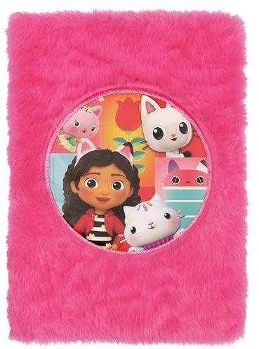 sarcia.eu DISNEY Stitch Angel Plüsch liniertes Notizbuch/Notizen mit rosa Einband A5/80 Seiten (Gabby's Dollhouse)