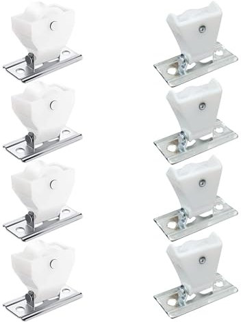 SEAYACK 4Pcs Drapery Hardware Cord Pulleys Window Blind Lock For Roman Pleated Shade Roller Shutter Replacement Accessories Home Indoor Use