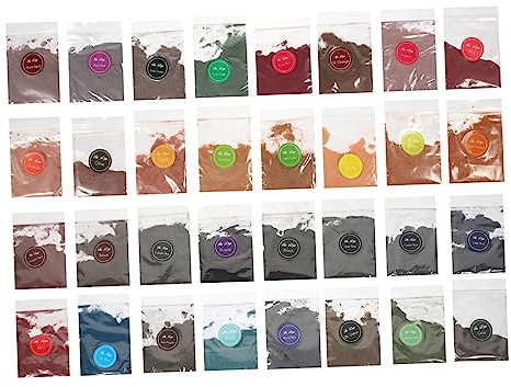 DOITOOL Polvos Para Teñir Traje Rosa Anudado Set De 32 Colores Ideal Para Ropa y Accesorios