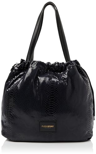 PLEIN SPORT Vertical Tote April, Handtasche, Unisex, Marineblau, marineblau