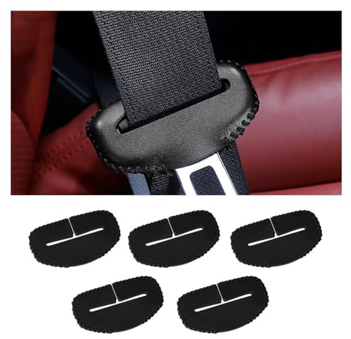 BFRDGE 5 Stück Schutzhülle Für Sicherheitsgurtschnalle, für VW Scirocco/Sharan/T-Cross/T-ROC/Taro/Tiguan 2000-2023 2024 Auto-Sicherheitsgurt Schnalle Protector,A
