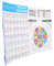 ERINGOGO Ukulele Poster für Anfänger Ukulele Akkordtafel aus Beschichtetem Papier Musiktheorie Chord Chart für Einfaches Lernen und Musikliebhaber