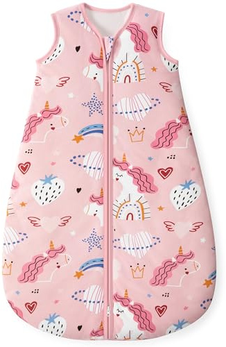 Yoofoss Schlafsack Baby Winter 2.5 Tog - 84cm/12-18 Monate Winterschlafsack Baumwolle Warm Babyschlafsack für Jungen Mädchen Neugeborene
