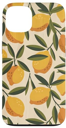 Lemon Fruit Pattern Yellow Citrus Case for iPhone 13