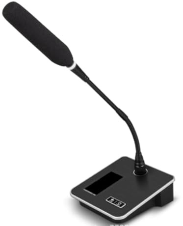 Cenei GSN10 Gooseneck Microphone, Professional Desktop Audio Mic with XLR 5V Power Supply for Live Conference Use