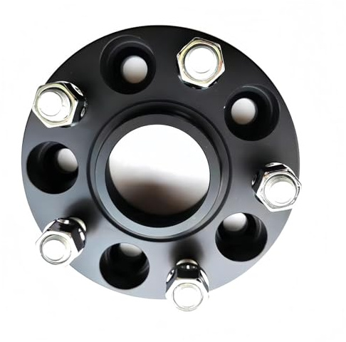 Spurverbreiterungen 5 Lug für LKW 5x108 Stahl-Raddistanzadapter für Felgennabe für zentrische Raddistanzadapter(20mm Black)