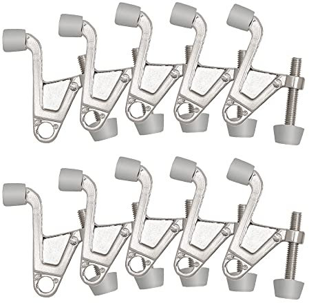 Design House 181842 Jumbo Hinge Pin Door Stop, Satin Nickel, 10-Pack, 10 Pack