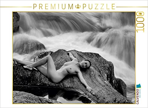 CALVENDO Puzzle EIN Motiv aus dem Kalender Nude on the Rocks | 1000 Teile Lege-Größe 64 x 48 cm Foto-Puzzle für glückliche Stunden