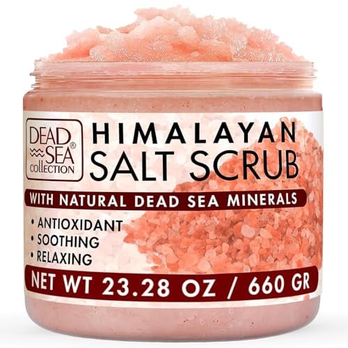 Dead Sea Collection Gommage Сorps au Sel de L'Himalaya - 660 g. - Effet Exfoliant - Contient des Huiles Essentielles Biologiques et des Minéraux Naturels de la Mer Morte