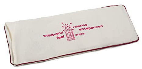 Amago - Körnerkissen mit Jersey Bezug, 50 x 20 cm - Crème