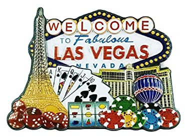 3D Las Vegas USA Kühlschrank Kühlschrankmagnet Tourist Souvenirs Handmade Harz Handwerk Magnetische Aufkleber Home Küche Dekoration Reise Geschenk