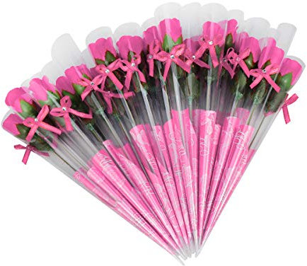 38 Stücke Rosen seife gastgeschenk Rot Fuchsia duftenden Rose Blütenblatt Bad Körper Seife Hochzeit Party Geschenk duftende Dekor für Valentinstag Muttertag Jahrestag