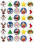 Kuchendekorationen mit Weihnachtsmann-Motiv, Weihnachten essbar, Esspapier, für Geburtstagskuchen, 30 Stück