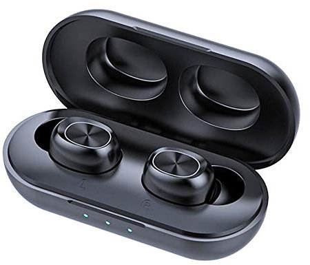 E&E EE TWS Mini Auriculares inalámbricos Bluetooth Auriculares estéreo HiFi Aptx con Pantalla Digital LED 800mAh Caja de Carga