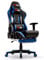 IntimaTe WM Heart Gaming Stuhl, Ergonomischer Gamer Stuhl mit Fußstütze, PC Zocken Racing Bürostuhl, PU Leder Drehstuhl mit Hoher Rückenlehne Massage Lendenwirbelstütze, schwarz & blau 55*56.5*131.5cm