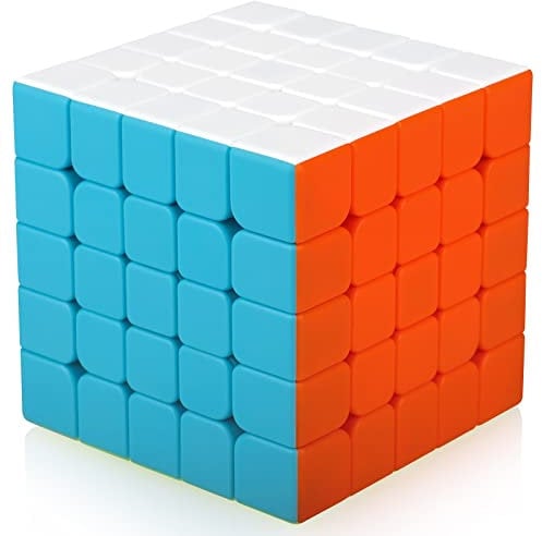 TOYESS Zauberwürfel 5x5 Stickerless, 5x5x5, 3D Puzzle Würfel Spielzeug Geschenkverpackung für Kinder & Erwachsene, Aufkleberloser