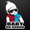Autoaufkleber Baby On Board Trabzonspor Karadeniz Firtinasi Sticker Wandtattoo 20x14cm