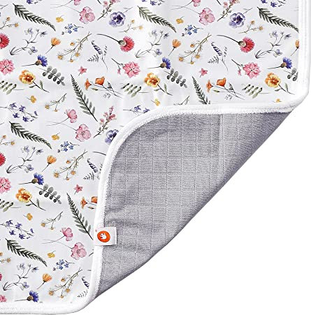 XKKO - wasserdichte & waschbare Wickelunterlage (70x50cm) Farbe Sommerwiese
