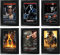 HWC Trading FR A3 Terminator Collection Schwarzenegger Gifts gedrucktes Poster, signiertes Autogrammbild für Film-Erinnerungsstücke, A3, gerahmt
