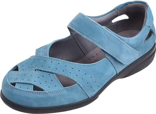 Cosyfeet Shelley - Ocean - 8-6E - Extra Wide Women's Shoes