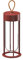 Flos Bodenleuchte In Vitro Unplugged 3000K für den Außenbereich LED Aluminium Terracotta Wiederaufladbar, Maße: 13,2cm x 39,3cm, F018E31K025