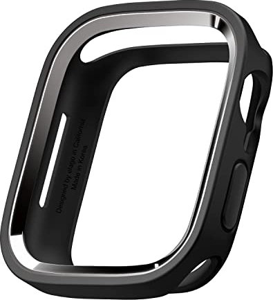 elago Funda Duo Compatible con Apple Watch 8/SE2/7/SE/6/5/4 Case, Compatible con iWatch 45mm 44mm 41mm 40mm, 1 Case + 2 Piezas Incluidas, Protección de PC duro + TPU, Acceso Total a la Pantalla