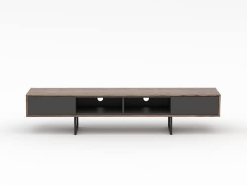 Mayaadi-Home RTV Regal Sideboard Lowboard Anrichte Wohnzimmer Wohnzimmerschrank Stauraum Kommode Esszimmer Schlafzimmer Möbel TV Schrank ABATO-RTV-FX-O Walnuss